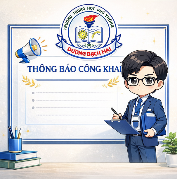 Quyết định công bố công khai giao dự toán thu, chi ngân sách nhà nước năm 2026 của Trường Trung học phổ thông Dương Bạch Mai
