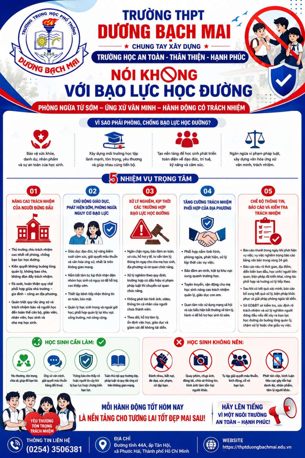 TUYÊN TRUYỀN NHẮC NHỞ, CHẤN CHỈNH CÔNG TÁC PHÒNG, CHỐNG BẠO LỰC HỌC ĐƯỜNG TRONG CÁC CƠ SỞ GIÁO DỤC